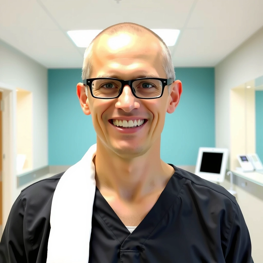 Portret fizjoterapeuty współpracującego