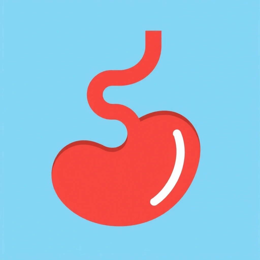 Żołądek i jelita symbolizujące poprawę trawienia